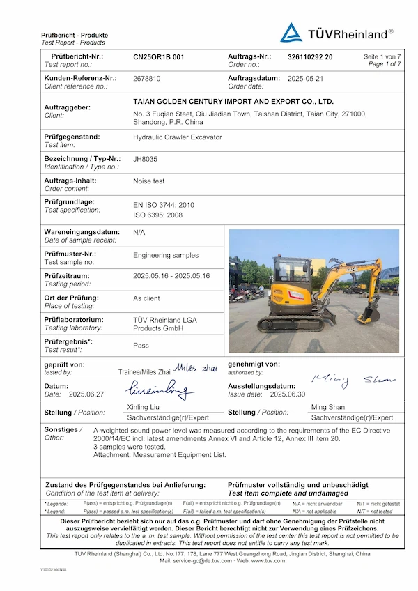 Noise certification2