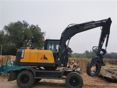 How many attachments can an excavator have?